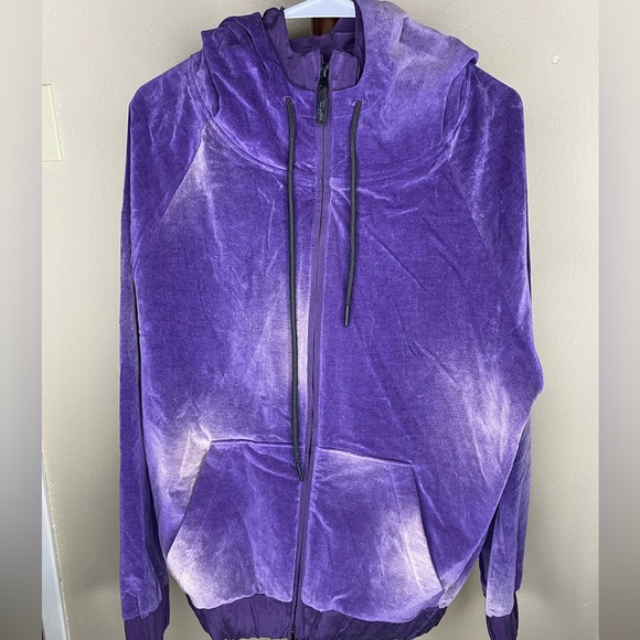 Marc Jacques Burton Velvet Purple Sweatshirt size small - Picture 1 of 6